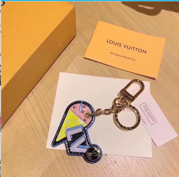 

wholesale original luxury key chain wallet pendant bag dog doll car chain fashion key chain 6 color high quality, Silver