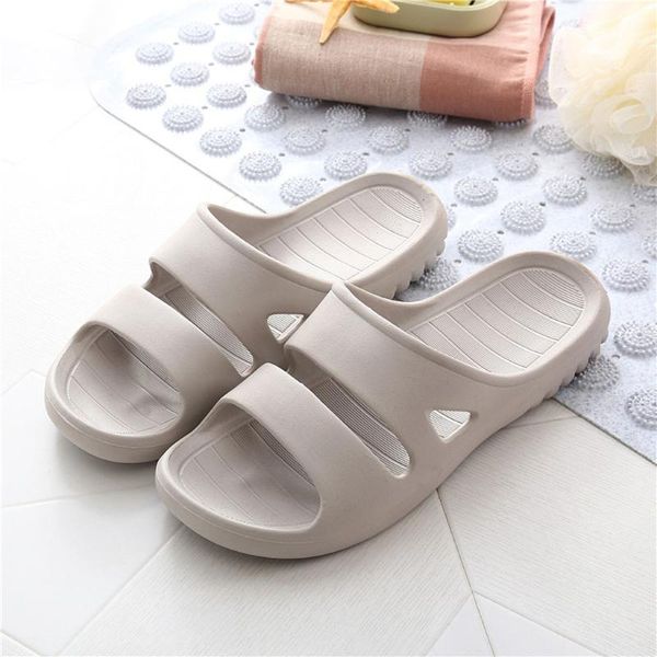 

solid color slippers men summer pool soft ultra lightweight bath slippers comfortable casual shoes men flats chinelo masculino, Black