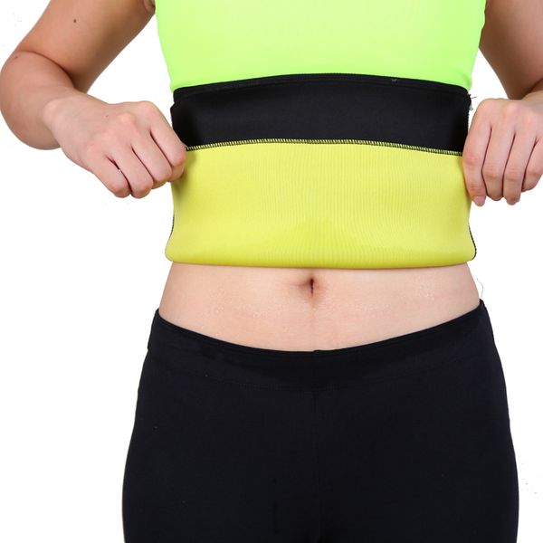 

fashion neoprene waist tummy belt trainer cincher body shaper, Black;white
