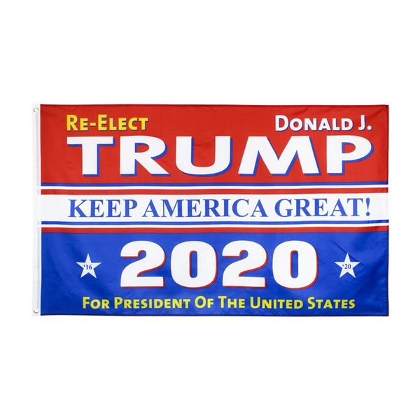 

35x60 inch 2020 trump flag banner for president re-election of usa america double-sided printed slogan flag brass grommets decor 8 colors #7