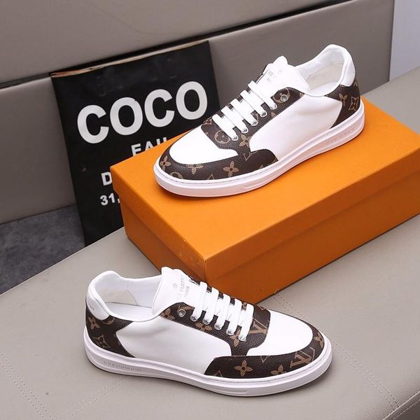 

ly4 высокого качества моды случайных мужчин обувь дикие личности спортивных роскошные мужчины обувь оригинальной коробка упаковка zapatos ho, Black