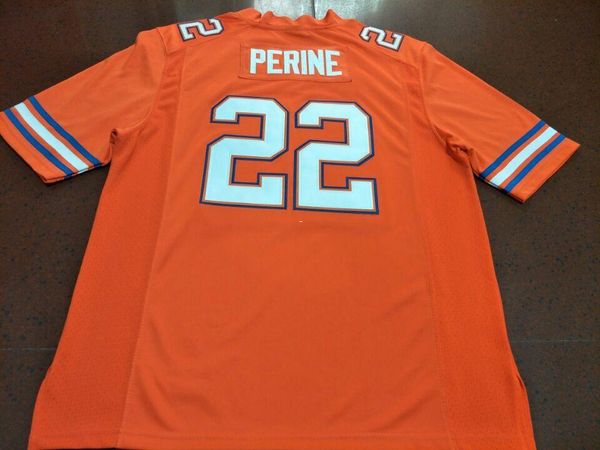 

men florida gators lamical perine #22 real full embroidery college jersey size s-4xl or custom any name or number jersey, Black;red