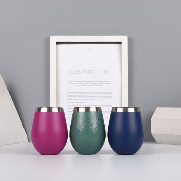 

10oz прямые продажи новой нержавеющей стали однослойная скорлупа чашка горячего продажи производители могут настроить красное вино чашки рек