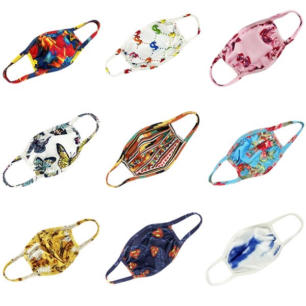 

designer printed face mask cotton dustproof mouth face mask anime cartoon lucky bear women men cute muffle face mouth masks #236, Black