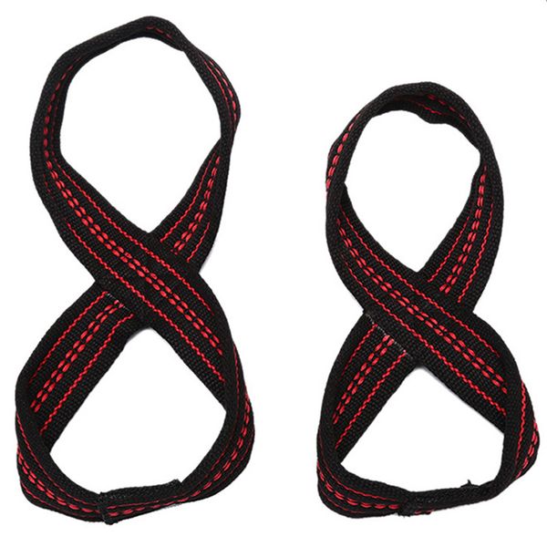 

figure 8 weight lifting straps deadlift wrist strap for pull-ups horizontal bar powerlifting gym fitness body building equipment