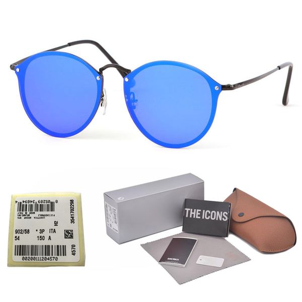 

High quality UV400 lens pilot Round Sunglasses For Men Women Brand designer Vintage Sport Sun glasses With Retail box and label