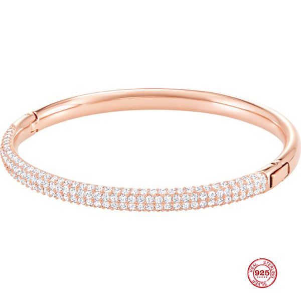

2020 fashion charm pure 925 silver original copy, simple design slim and exquisite wild bracelet female jewelry gifts, Black