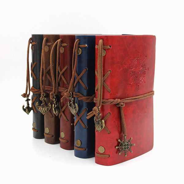 

3 sizes vintage garden travel diary books kraft papers journal notebook spiral pirate notepads school student classical books dhl, Purple;pink