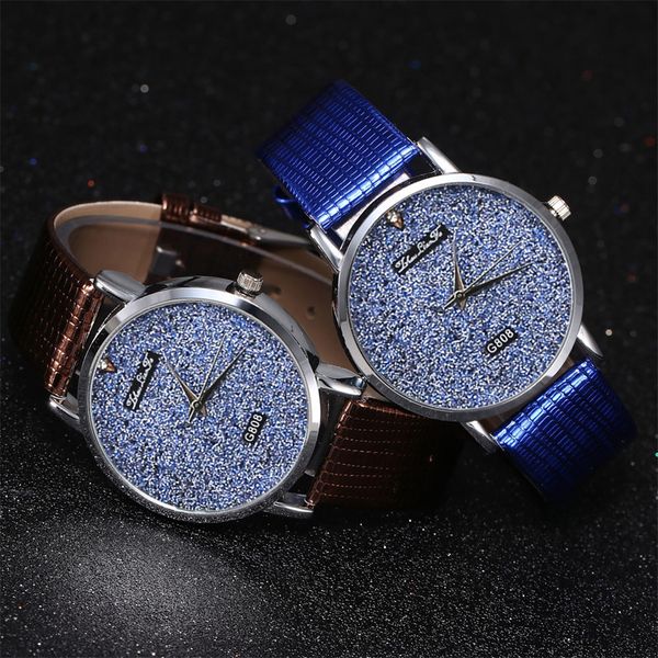 

simple fashion korean lovers couple quartz watch leather clock men and women wristwatches personality student watches a3, Slivery;brown