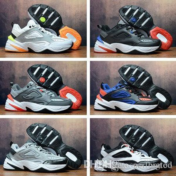 

2019 новый горячий кроссовки m2k tekno дизайнер высокого качества черный мужчины женщины trend wild casual спортивная обувь размер 36-45, White;red