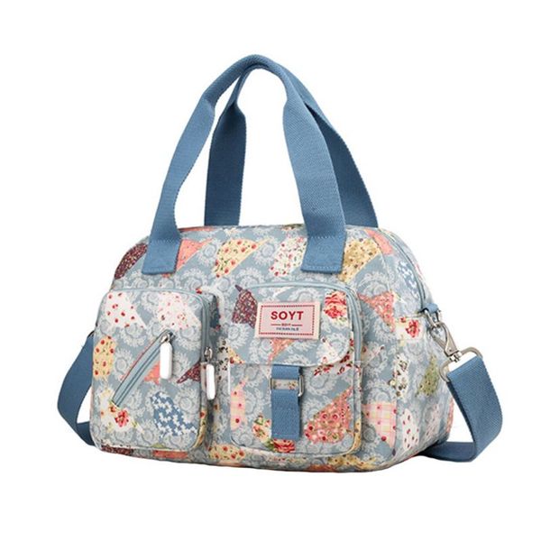 

women nylon crossbody purse travel shoulder bags multi pocket messenger handle bag handbag