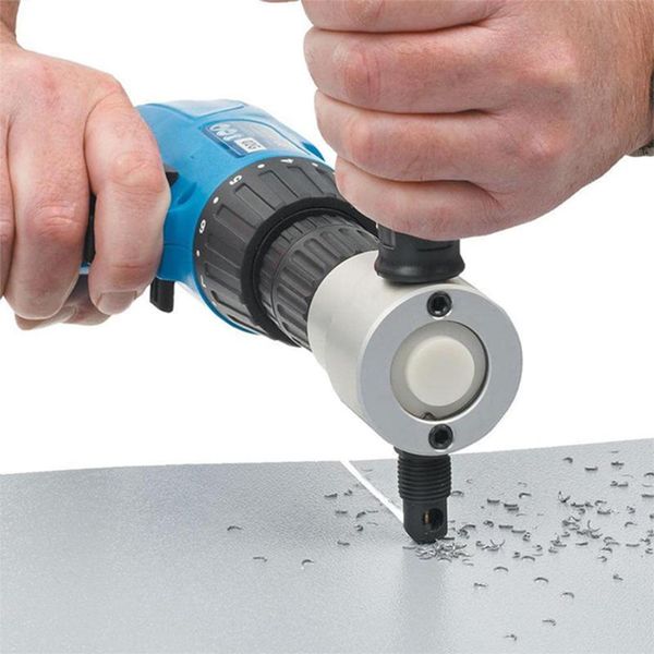 

nibble metal cutting double head sheet nibbler saw cutter tool drill attachment cutting nibbler sheet metal cut dropship