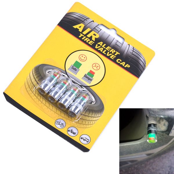 

4pcs car styling 2.0/2.2/2.4bar car tire pressure cap diagnostic tools