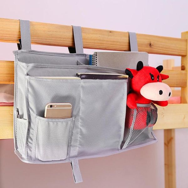

oxford cloth hanging bedroom holder bag student dormitory hanging organizer multi-pocket baby bedside diaper storage bag