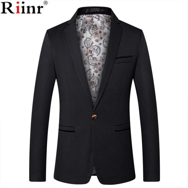 

riinr mens fashion brand blazer british's style casual slim fit suit jacket male blazers men coat terno masculino plus size 5xl, White;black