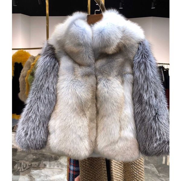

11.27 2019 new tailored import fur coat fashion real fur coat women, Black