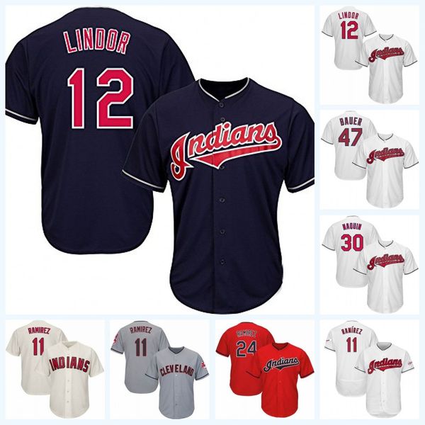 

Youth 57 shane Bieber Lindor Freeman Jose Ramirez Trevor Bauer Jason Kipnis Corey Kluber Max Moroff Daniel Schneemann Indians ersey