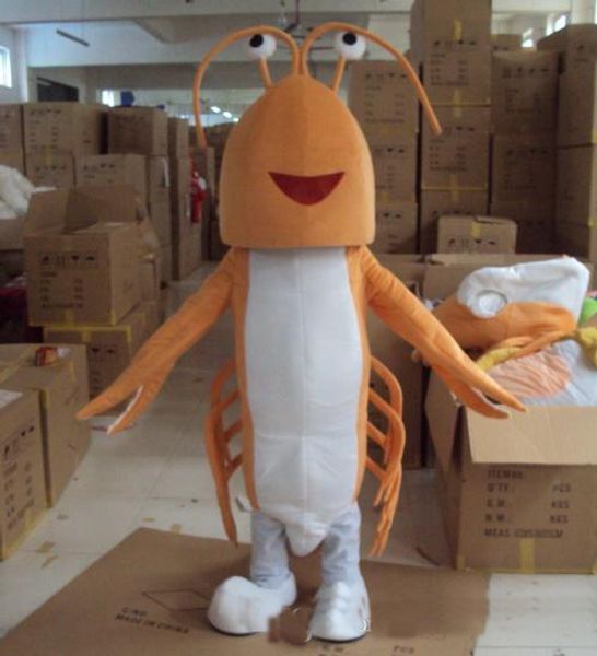 

2019 base shrimp mascot costumes cartoon apparel red lobster mascot costumes, Red;yellow