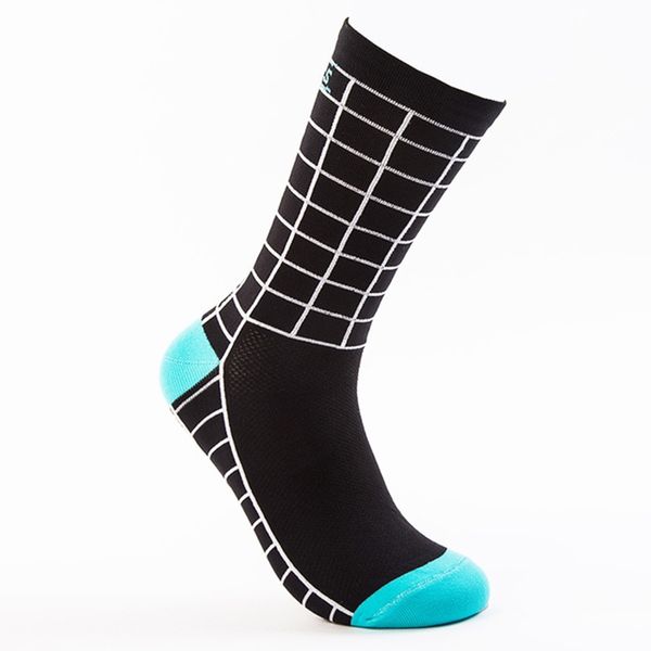 

sports men/women sports socks foot feet wear apparel for cycling breathable sweat absorption odor resistant anti friction, Black