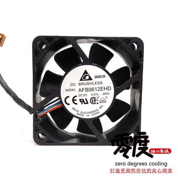 

new delta 60204 double ball pwm variable speed cooling fan afb0612ehd 12v 0.47a