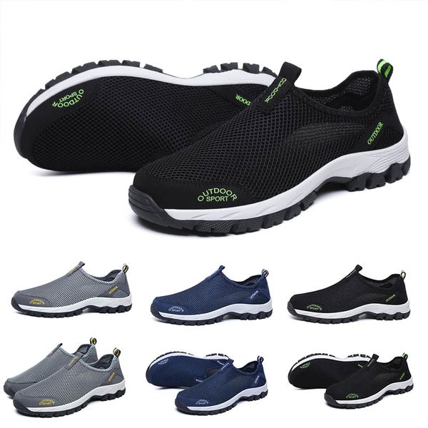 Günstige neue Herren-Laufschuhe, schneller Versand, schwarz, grau, rot, männlicher Designer-Trainer-Sneaker, Outdoor-Walking-Sportschuh