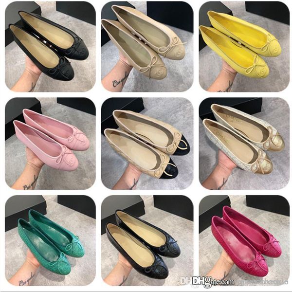 

fashion women shoes 2019 women shoes ladies flat pointed toes pumps dress shoes size  with box, Black