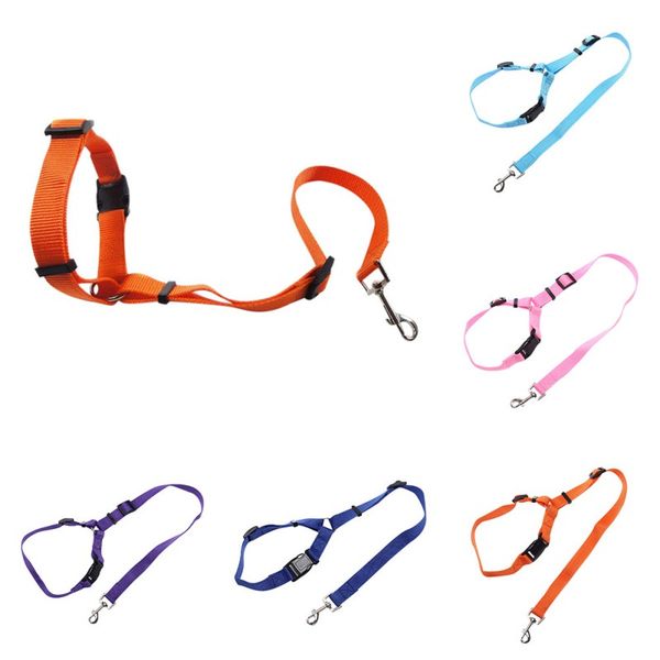 

dog multicolor seat belts pet new vehicle car headrest restraint adjustable safety leads vehicle seatbelt harness