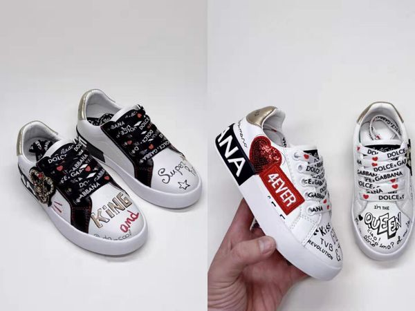

kid shoes fashion indoor soccer shoe sneakers boy leather shoe d and g letter brand run sneakers for baby girl dress eu 26-35, Black