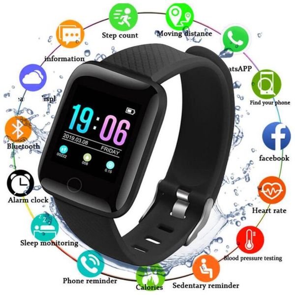 

fitness tracker id116 plus smart bracelets d13 bands with heart rate smart blood pressure wristband 116 plus f0 for fitbit mi bands 116plus