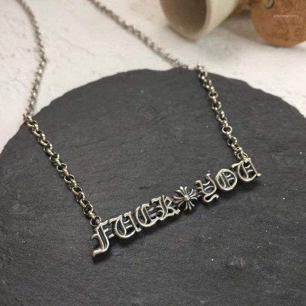 

clavicle chain necklace pendant necklace men and women jewelry christmas party gift chain length 40.45cm1, Silver