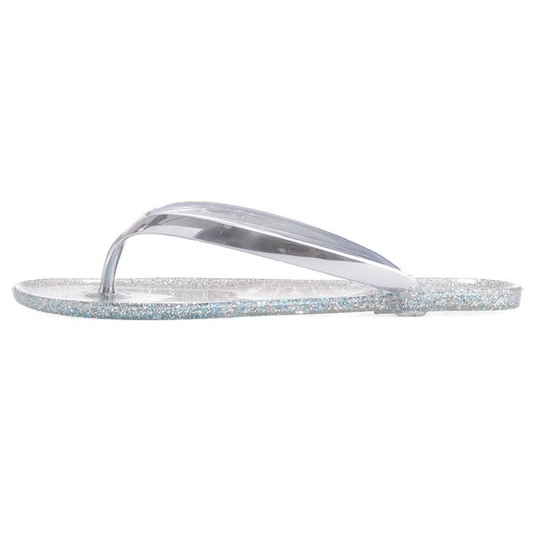 

new 2019 summer beach flip flops sandals women's slippers female flat sandals flip flops solid color silver tux21, Black