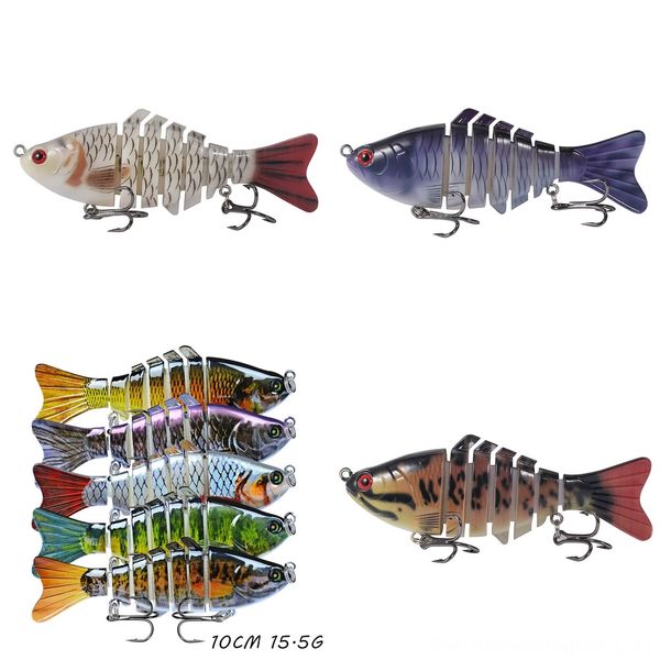 

yivhy luya hard bait color 4 wave lying with chicken claw double hook 10cm 15g sea fishing wave simulation fake bait