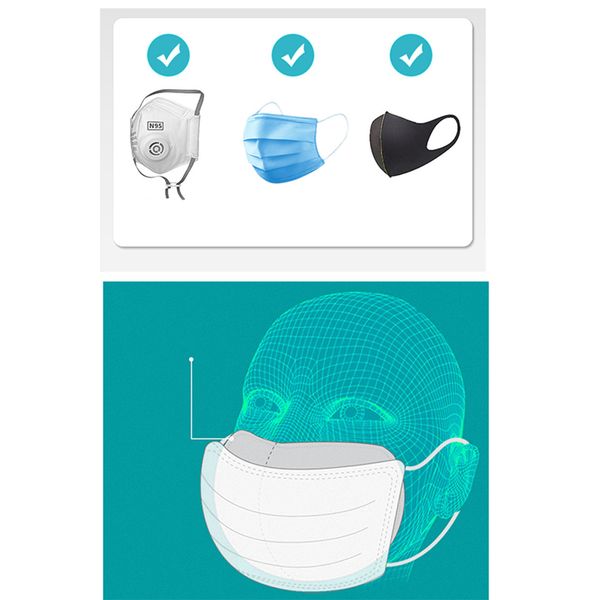 

три слоя 50 шт. унисекс одноразовые маски маска колодки фильтра удобно