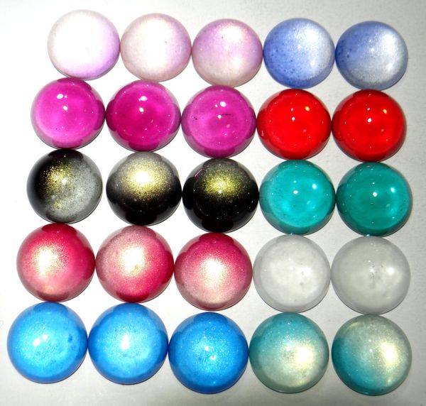 

20m natural quartz crystal cabochon color change by temperature beads pendant for diy jewelry making bracelet accessories 50pc, Silver