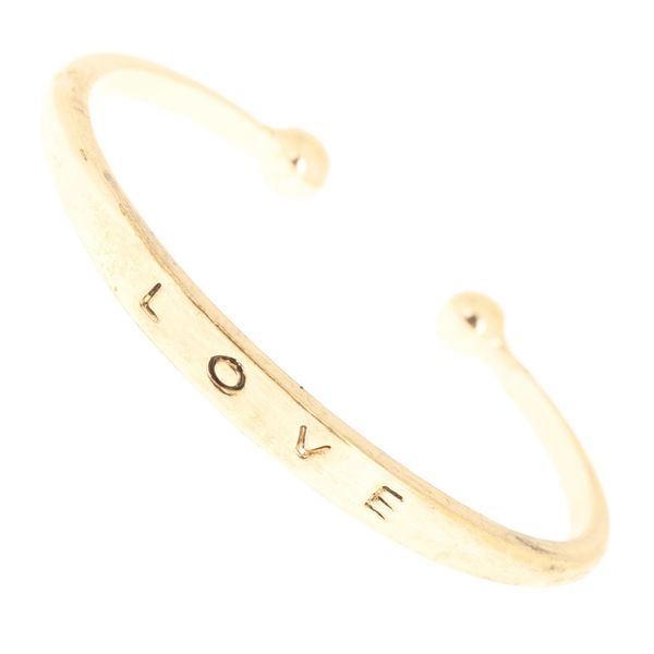 

2019 new fashion simple women's stainless steel screw head love lover cuff bangle bracelet wedding party, White