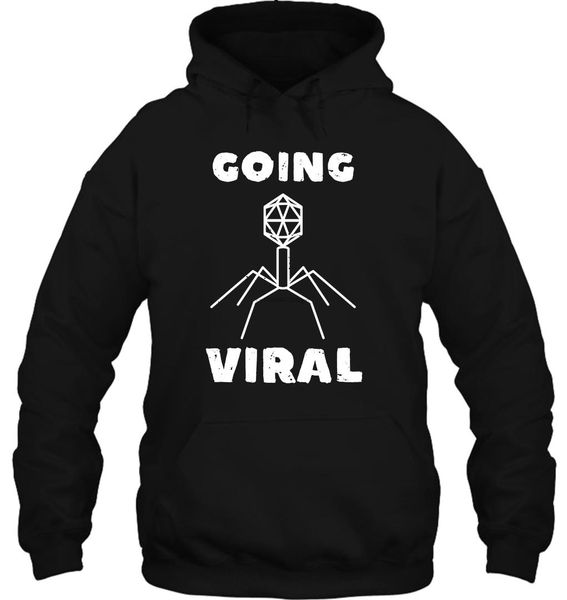 

men hoodie funny biology going viral women streetwear, Black