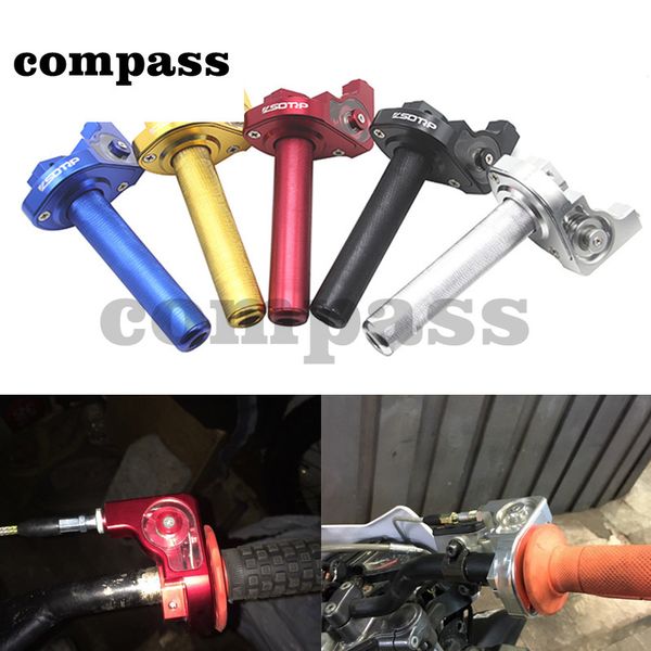 

22mm motorcycle throttle twist grips cnc aluminum grip accelerator moped scooter dirt bike pitbike atv 50cc- 350cc