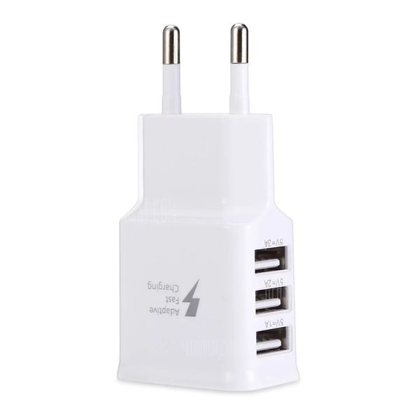 

2A 3 USB Ports Travel Charger Adapter EU Plug