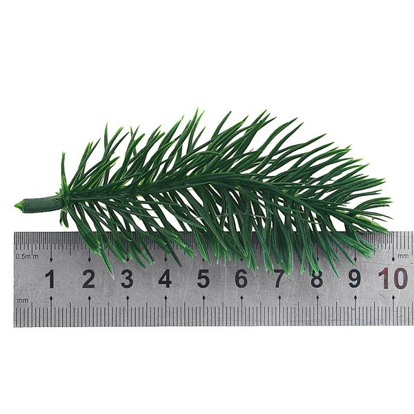

10pcs 6cm pine needle artificial fake plant artificial flower branch for christmas tree decoration accessories diy bouquet gift