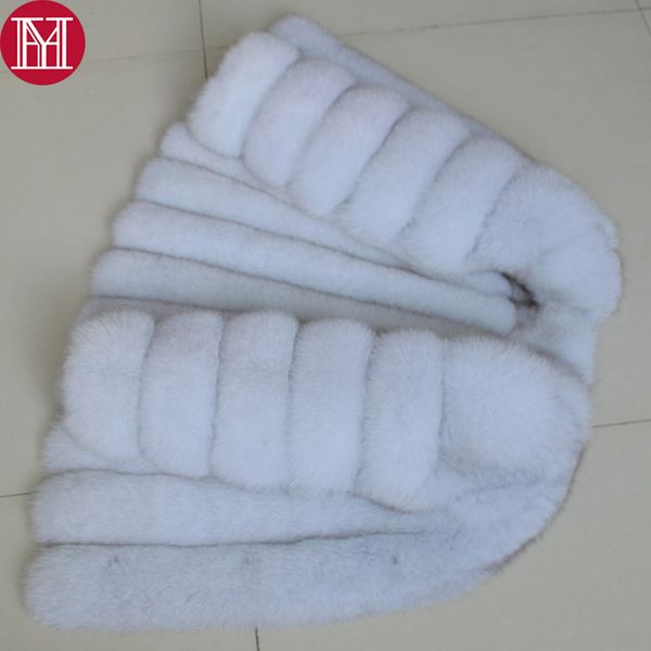 

new brand women real fur coat long sleeves winter genuine fur jacket luxury natural real overcoats, Black