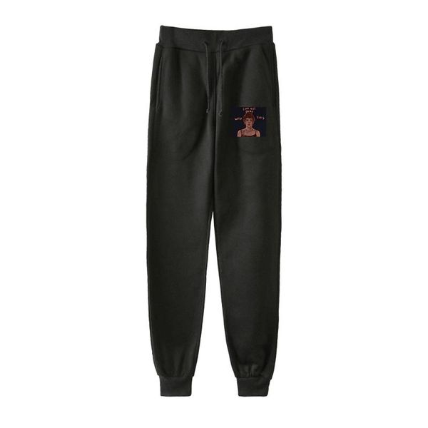 

2020 i am not ok with this pants women hip hop pants trousers kpop fashion casual new casual warm slim kpop, Black
