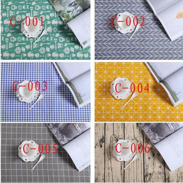

47*68cm cotton and linen tea towel leaf printing table napkin water uptake dinner cloth placemat fa3145