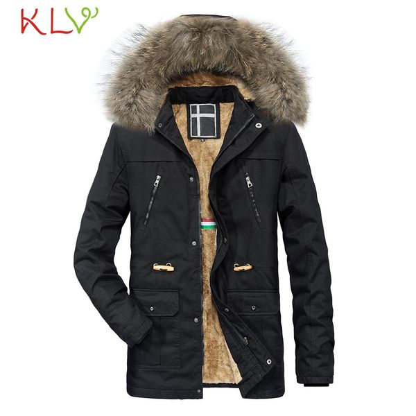 

men winter jacket winter hoodie cotton-padded zipper casual coat long 2018 new brand manteau homme hiver plus size 18nov28, Black;brown