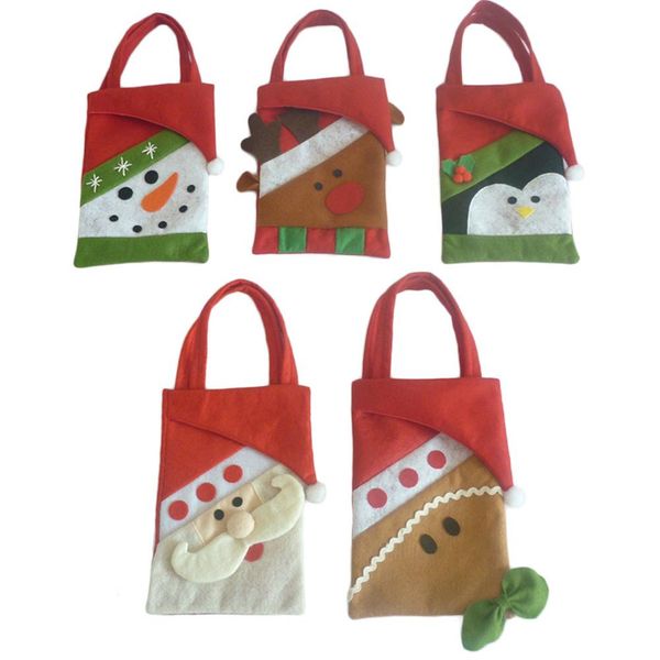

new year merry christmas decorations for home christmas eve candy gift bag santa claus elk tree decorations natal 2019