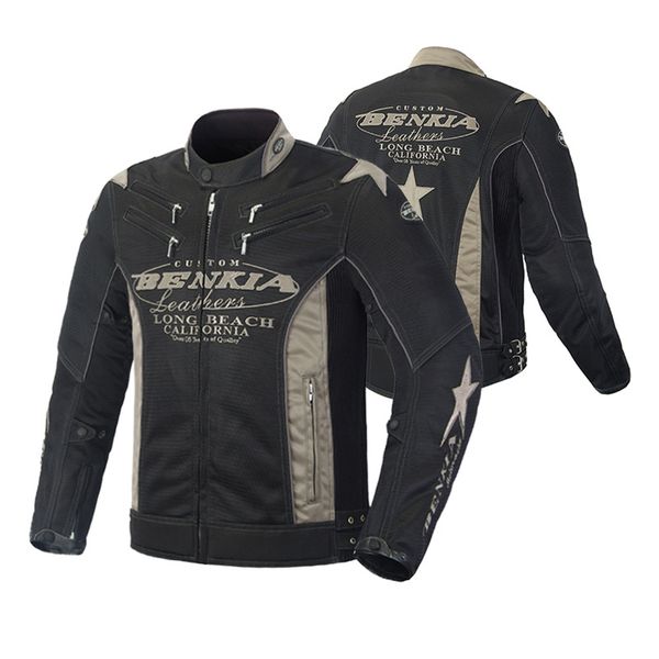 

benkia motorcycle jacket men motorbike jacket protective gear breathable moto motorcycle clothing spring summer autumn
