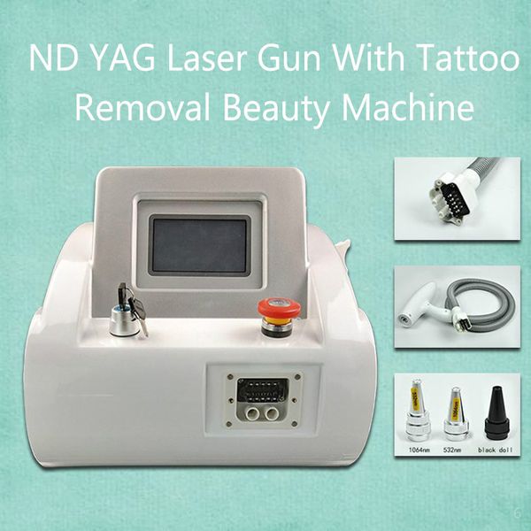 

nd yag q-switch laser tattoo removal equipment professional tattoo removal machine with 532nm 1064nm 1320nm probes, Black