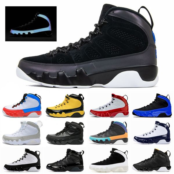 

9 racer blue gym red mens basketball shoes sneakers 9s citrus bred unc mens basketball shoes sneakers with box size 13
