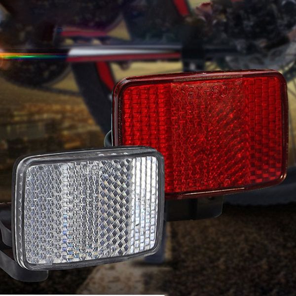 

2018 new bicycle front rear reflective lens mtb road bike automatic reflectors cycling warning light cycling safety accessories