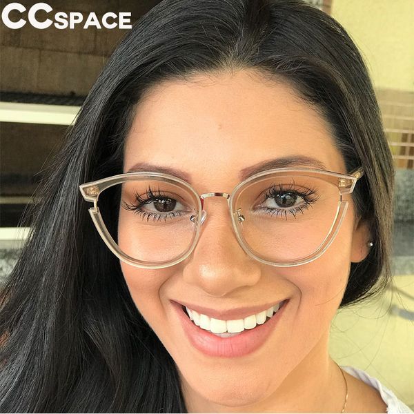 

cat eye women eyeglasses frames fashion metal frame optical prescription computer glasses 45376, Black