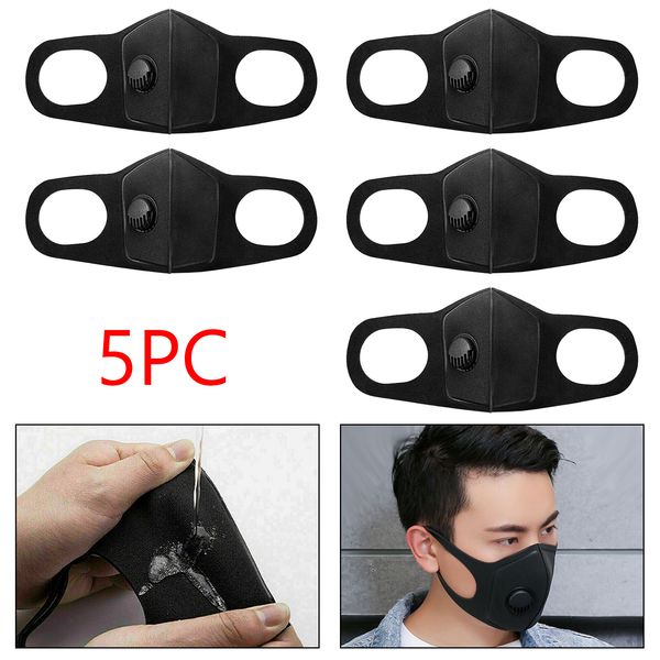 

запас 5x coslony унисекс губка пылезащитный pm2. 5 загрязнение половина лица рот маска с дыханием широкие ремни моющиеся многоразовые муфель